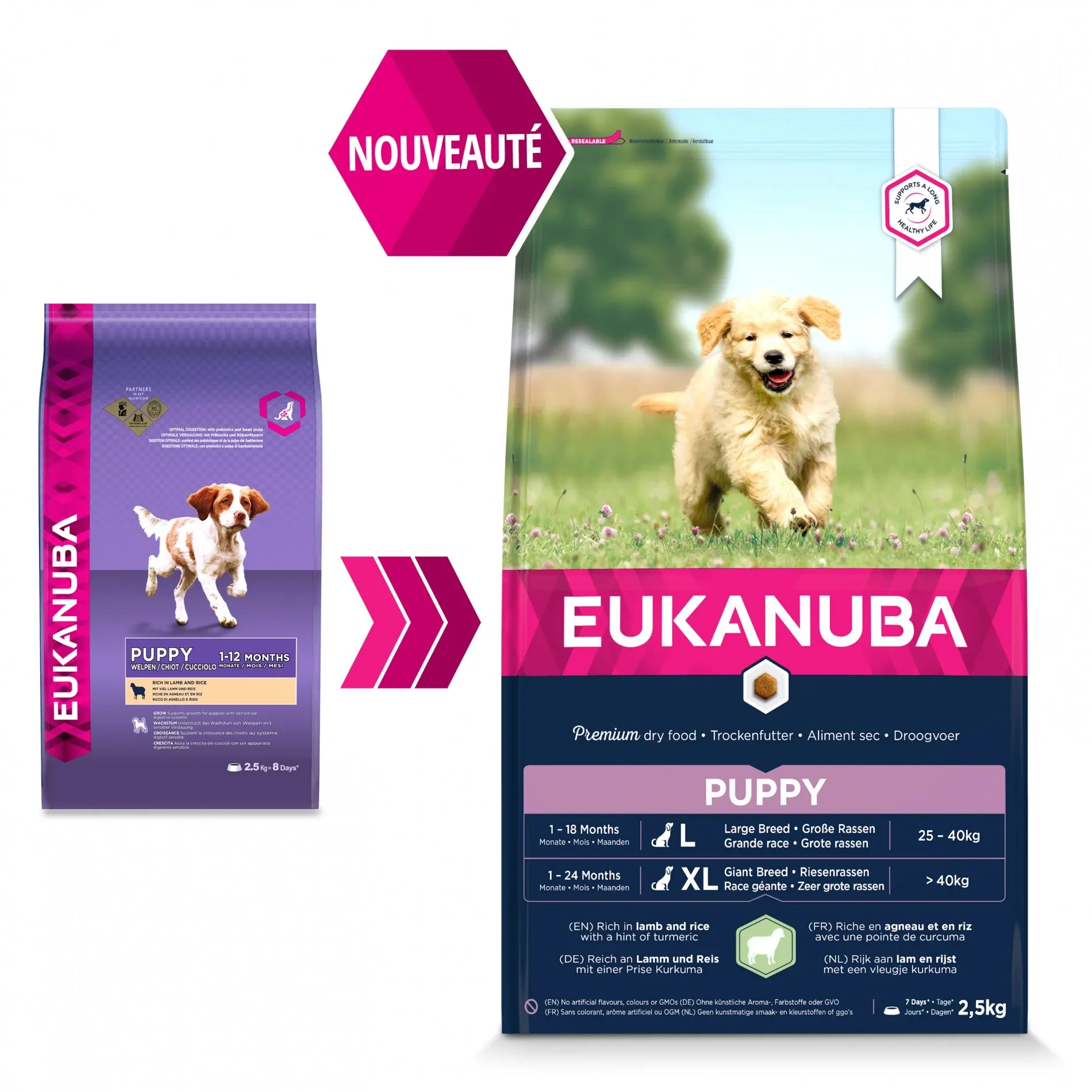 Eukanuba Puppy & Junior Large Breed - Agneau et riz – Image 3