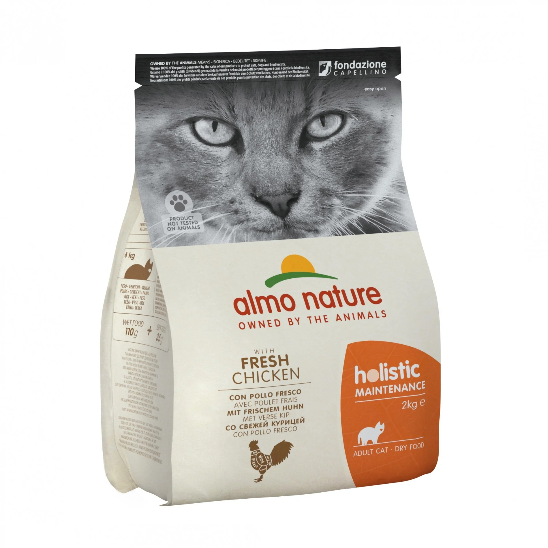 Almo Nature Croquettes Chat Adulte - Holistic Maintenance Viandes