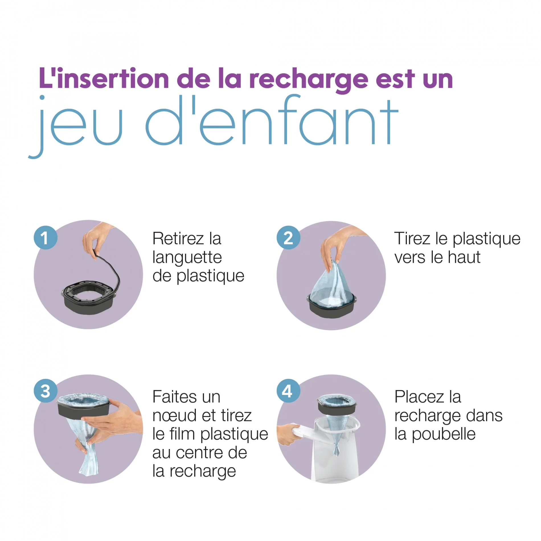 Recharge octogonale pour poubelle Litter Locker Fashion & Litter Genie – Image 6