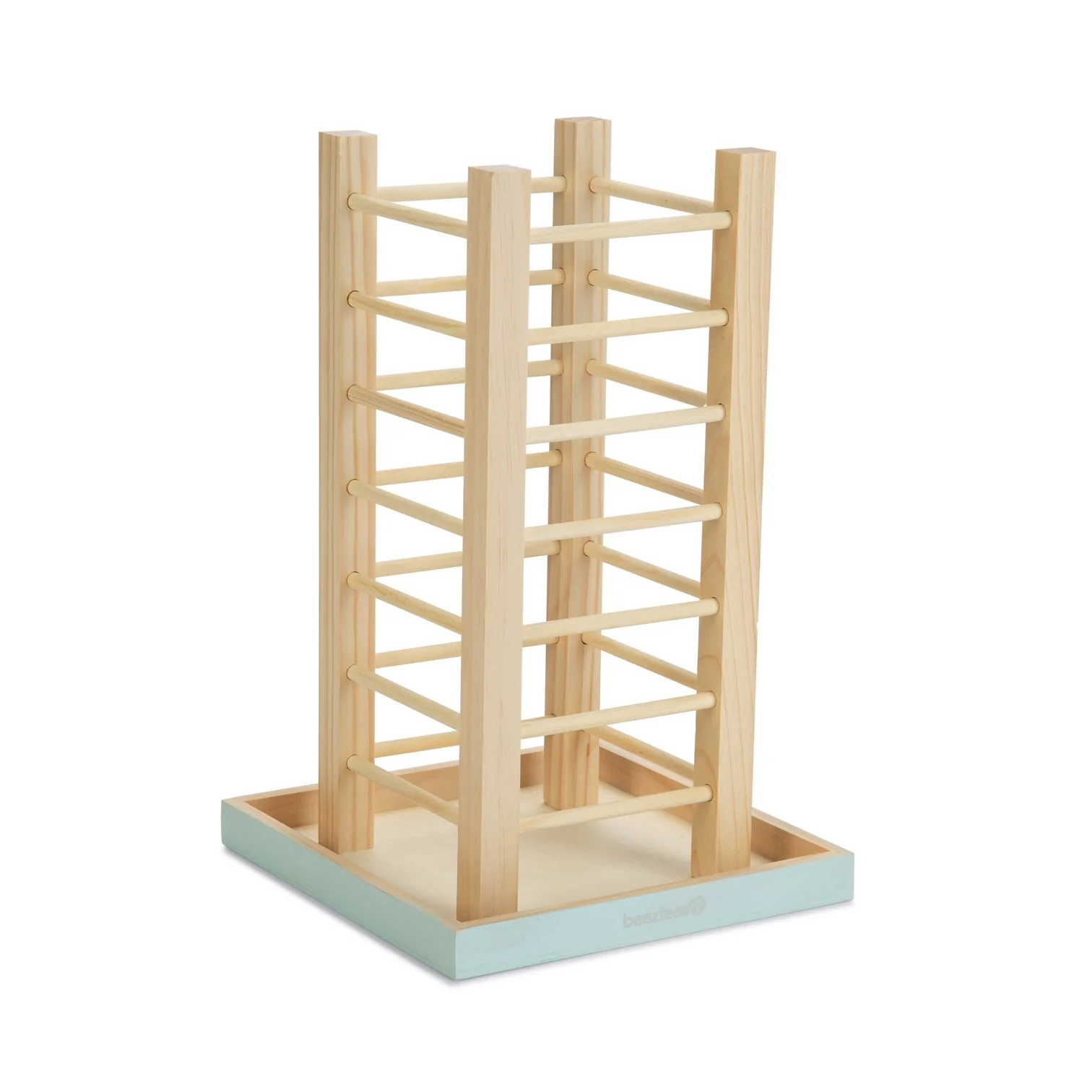 Tour râtelier Denga – Beige & bleu